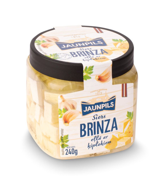 JAUNPILS Cheese "Brinza in oil" in Jar - 240g (best before 28.07.25)