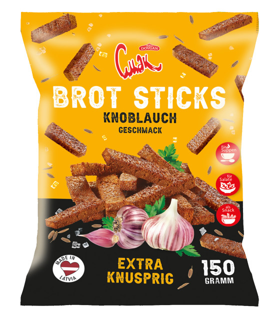 DOVGAN SMAK Mixed Rye Bread Croutons - 150g (best before 28.03.26)