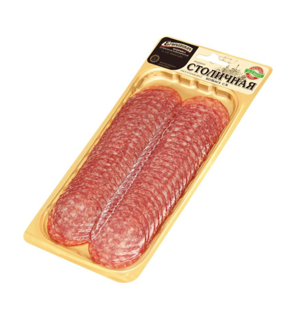 EGORYEVSKAYA Raw Cooked Sausage "Stolichnaya" Sliced - 100g (best before 14.04.25)