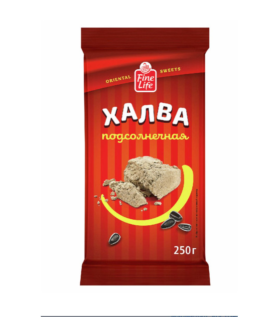 FINE LIFE Sunflower Halva - 250g (best before 05.08.26)