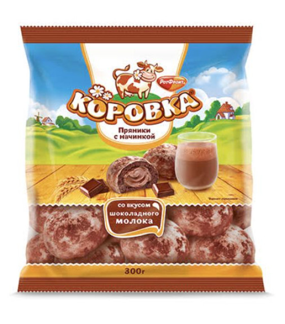 KOROVKA Gingerbread with Chocolate Milk Filling - 300g (best before 03.11.26)