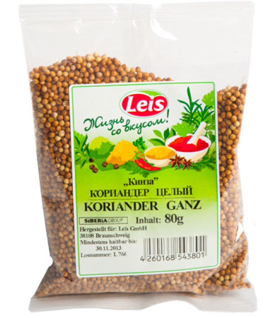 LEIS Coriander Seeds (Whole) - 80g (best before 28.04.27)