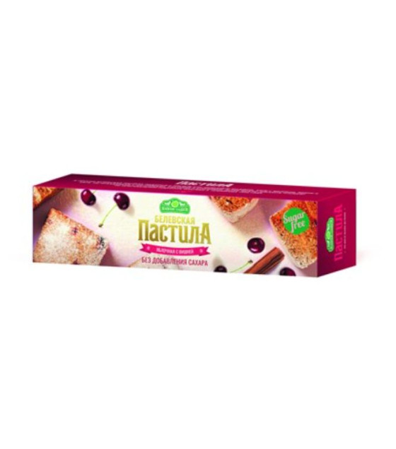 BELEVSKY SWEETS Pastila with apple and cherry (no sugar) - 100g (best before 14.05.25)