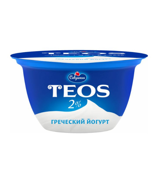 SAVUSHKIN TEOS Natural Greek Yoghurt 2% - 140g (best before 02.08.26)