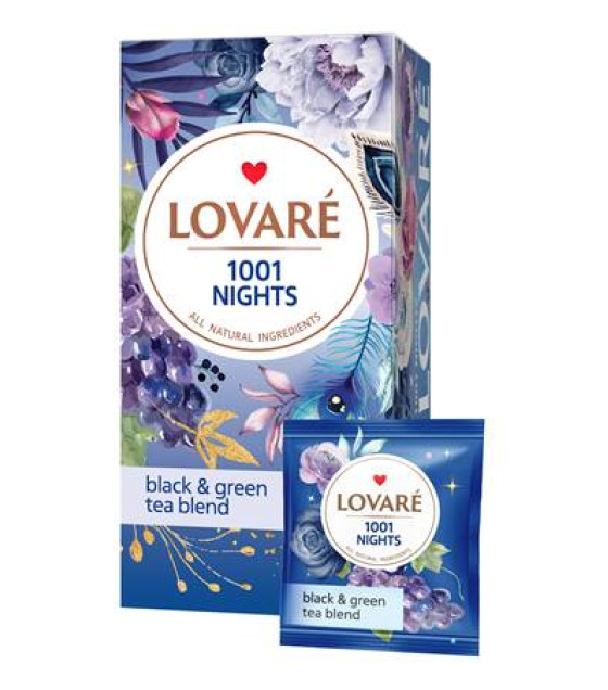 LOVARE "1001 Night" Black Tea (24 bags x 2g) - 48g (best before 30.08.25)