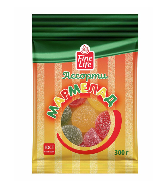 FINE LIFE Fruit Jelly Marmalade Mix (Assorted) - 300g (best before 01.12.26)