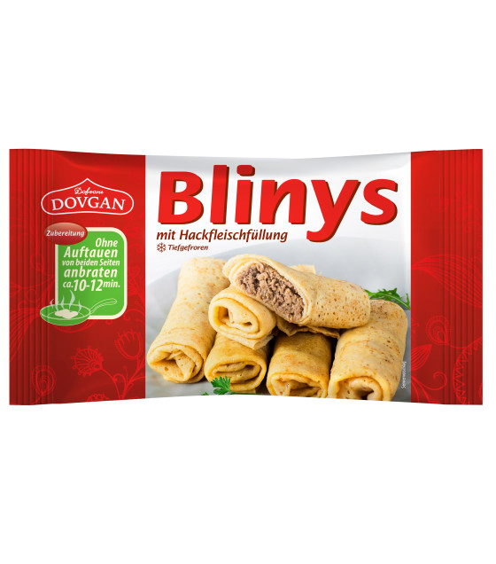 DOVGAN Pancakes "Blinys" with Minced Meat (6 pcs) - 500g (best before 05.06.26)