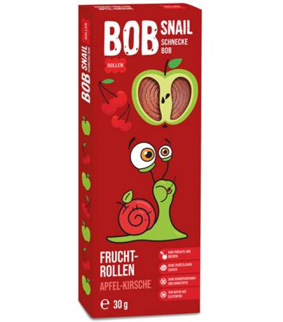 BOB SNAIL Apple-Cherry Fruit Rolls - 30g (best before 08.05.27)