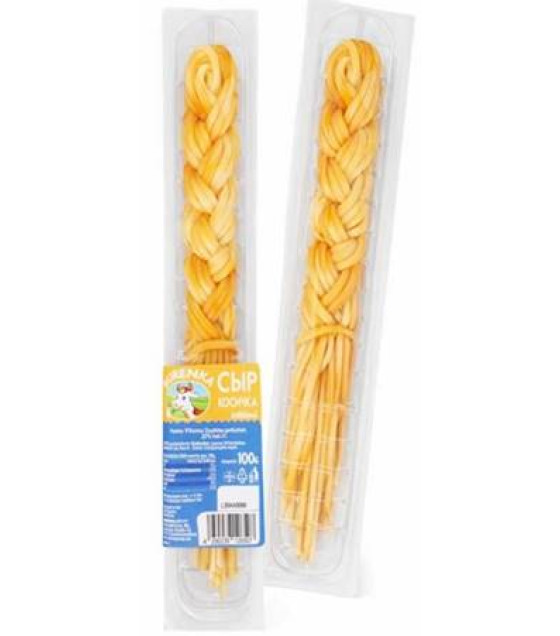 BURYONKA Smoked Braided Cheese (Kosichka) 27% - 100g (best before 07.12.26)