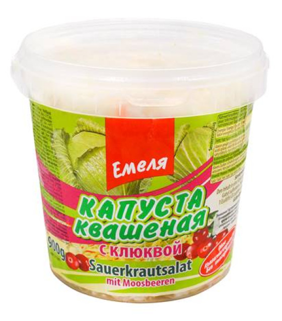 EMELA Sauerkraut with Cranberries - 900g (best before 17.12.25)