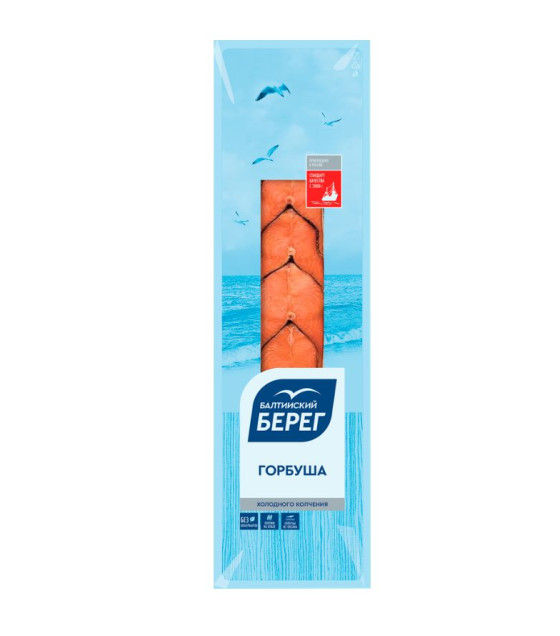 BALTIYSKIY BEREG Cold-Smoked Pink Salmon Pieces - 200g (best before 21.06.24)