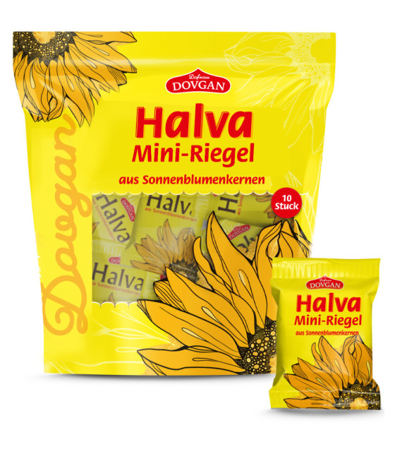 DOVGAN Family Sunflower Halva (Mini Bars 10pcs) - 200g (best before 05.10.25)