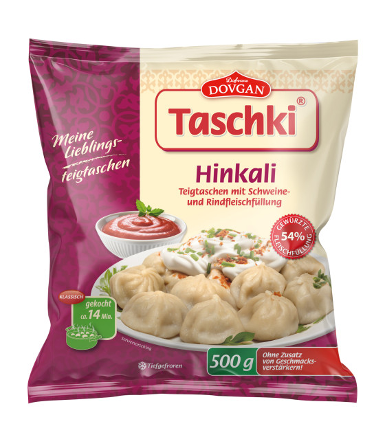 DOVGAN Dumplings Hinkali with Pork and Beef - 500g (best before 16.01.26)