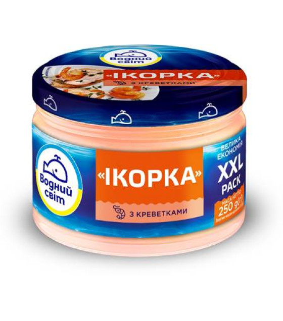 VODNY MIR Ikorka Caviar Spread with Shrimps - 250g (best before 22.01.27)