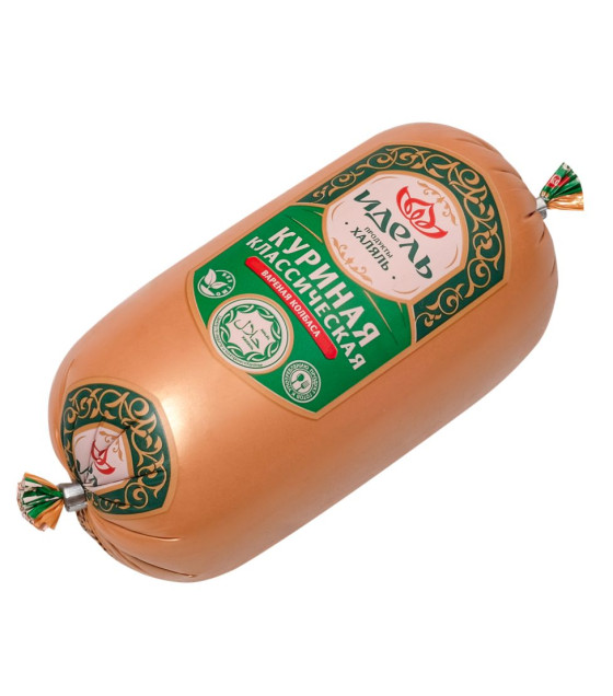 IDEL Halal Chicken Classic Boiled Sausage - 500g (best before 16.04.26)