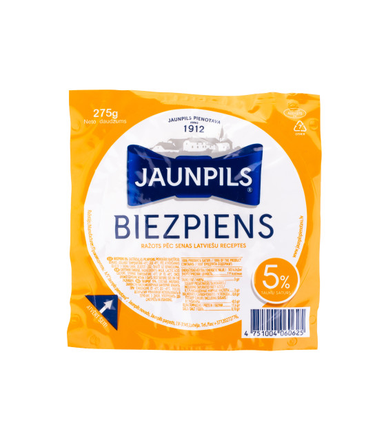 JAUNPILS Cottage Cheese 5% - 270g (best before 02.08.25)