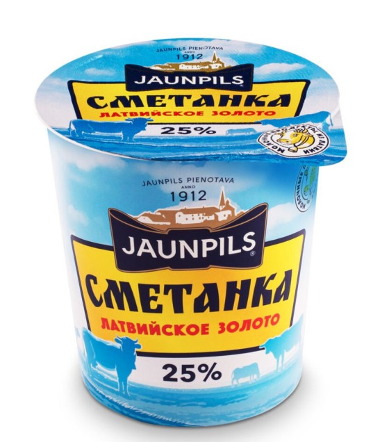 JAUNPILS Sour Cream SMETANKA 25% - 350g (best before 16.10.25)