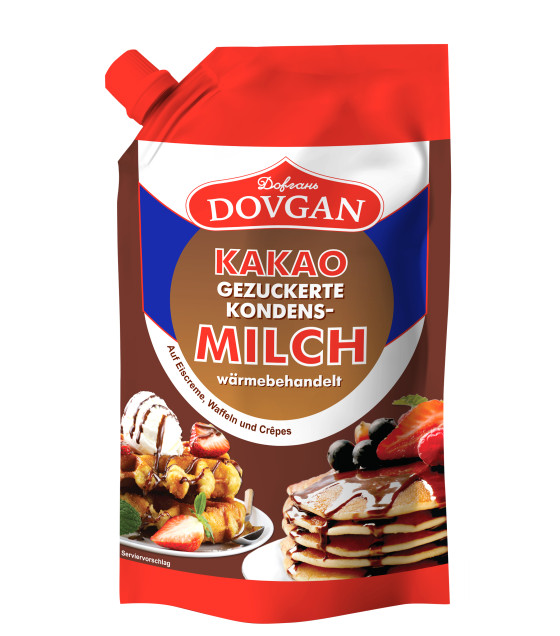 DOVGAN Sweetened Condensed Milk with Cocoa (Doypack) - 300g (best before 04.05.26)
