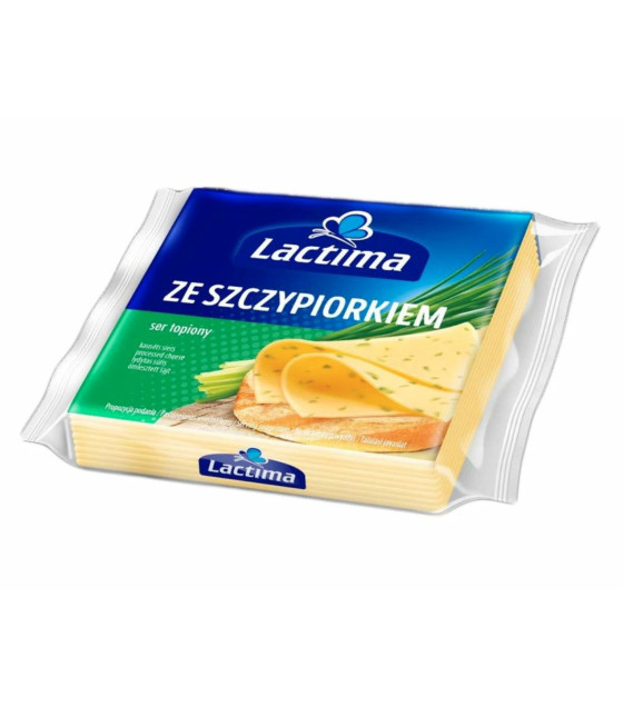 LACTIMA Processed Cheese Slices with Chive (8 slices) - 130g (best before 29.10.26)