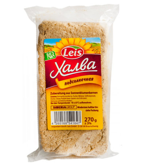 LEIS Halva Sunflower Vanilla - 270g (best before 01.11.24)