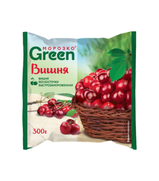 MOROZKO GREEN Pitted Sour Cherries - 300g (best before 12.12.26)