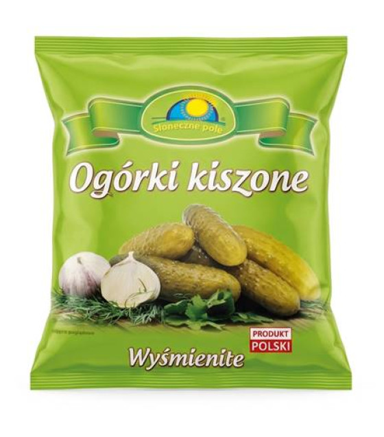 SLONECZNE POLE Cucumbers in Brine (Ogórki Kiszone) - 800g (best before 28.01.27)