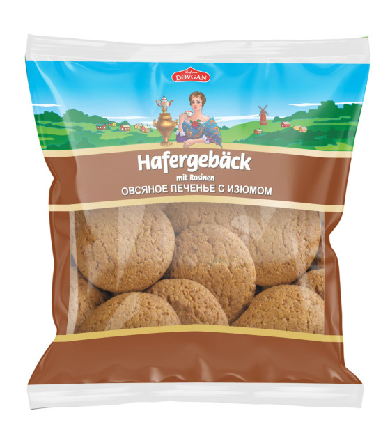 DOVGAN Oatmeal Cookies with Raisins - 500g (best before 08.10.25)