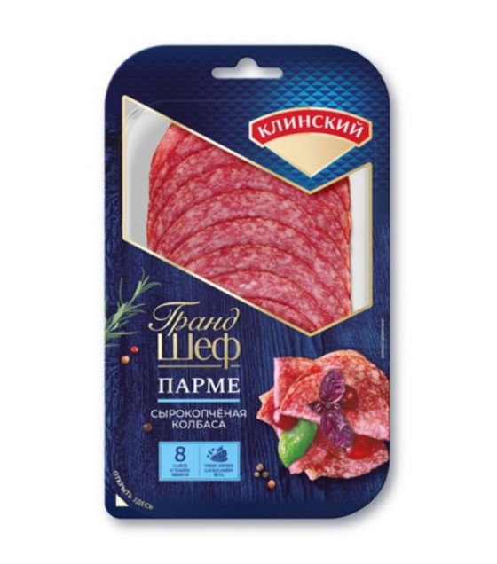 KLINSKY Grand Chef Sausage "Parme" slices, raw-smoked - 85g (best before 10.10.25)