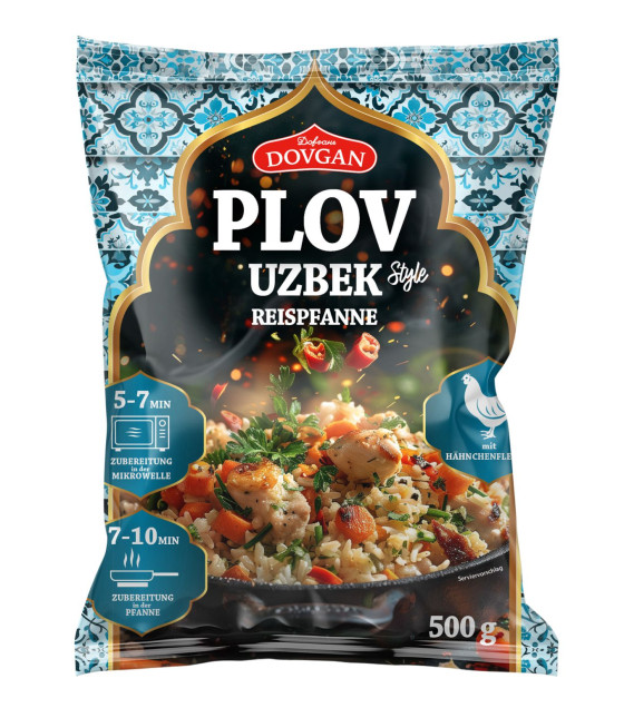 DOVGAN Plov with Chicken Uzbek-style - 500g (best before 16.09.26)