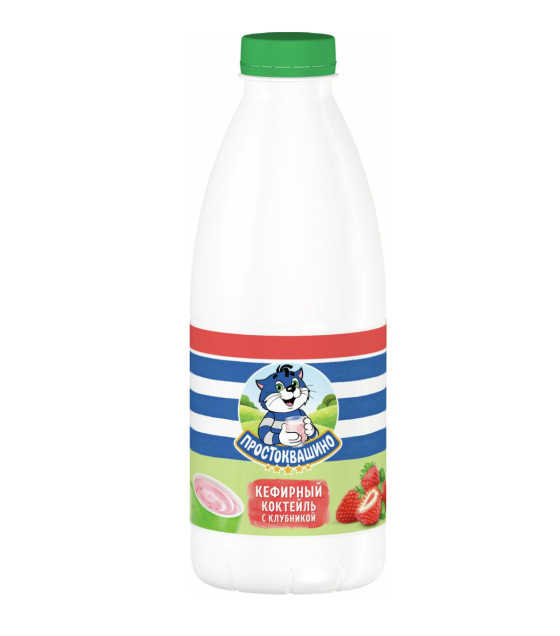 PROSTOKVASHINO Strawberry Kefir Cocktail 0.1% - 900g (best before 16.05.26)
