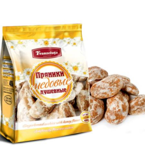 FRANZELUTA Honey Gingerbread Cookies (Pryaniki) - 400g (best before 19.05.27)