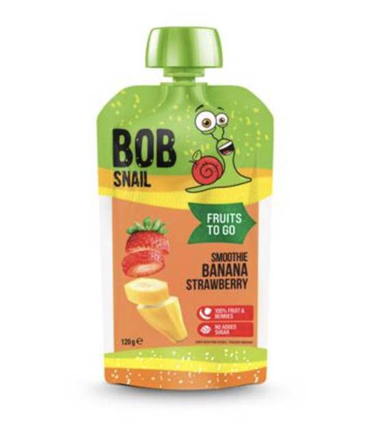 BOB SNAIL Banana-Strawberry Smoothie - 120g (best before 07.06.27)