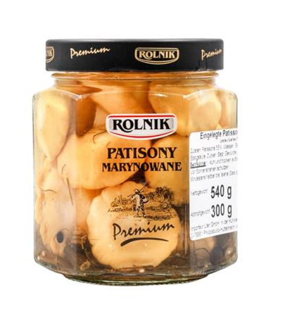 ROLNIK Homestyle Pickled Patissons - 580ml (best before 25.10.26)