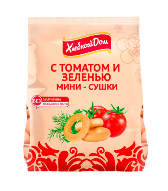 KHLEBNY DOM Mini-Sushki "Tomato & Herbs" - 180g (best before 17.11.26)