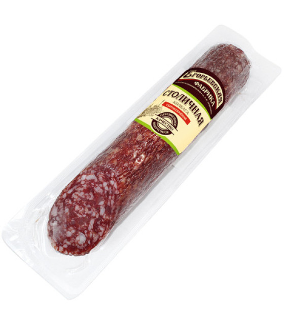 EGORYEVSKAYA Raw Cooked Sausage "Stolichnaya" Piece - 220g (best before 30.12.25)