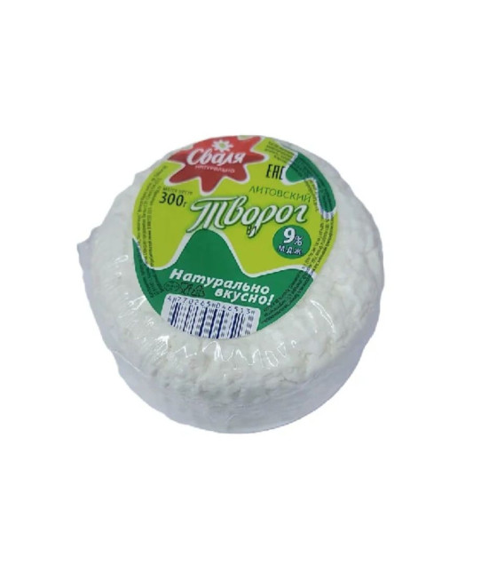 SVALIA Cottage Cheese Lithuanian 9% fat - 300g (best before 14.07.26)