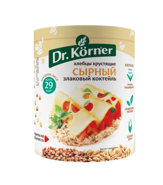DR. KORNER Crispy Breads "Сheese Сereal Mix" - 100g (best before 21.04.26)