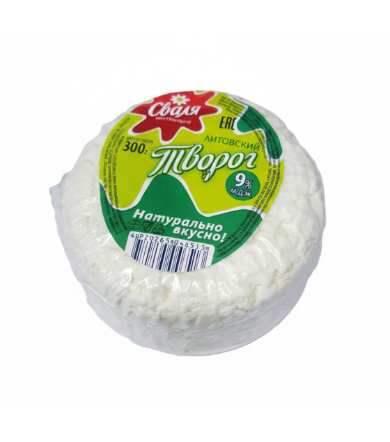 SVALIA Lithuanian Cottage Cheese 9% fat - 300g (best before 14.07.26)