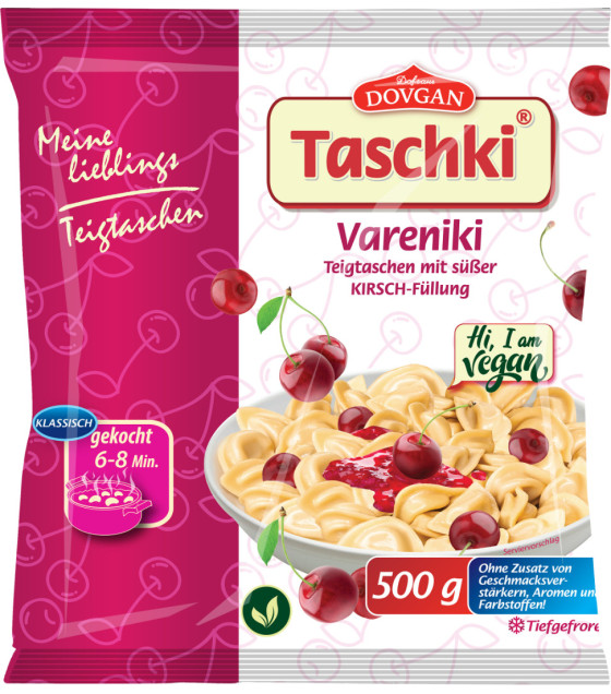 DOVGAN Dumplings Vareniki with Sweet Cherry - 500g (best before 16.01.26)