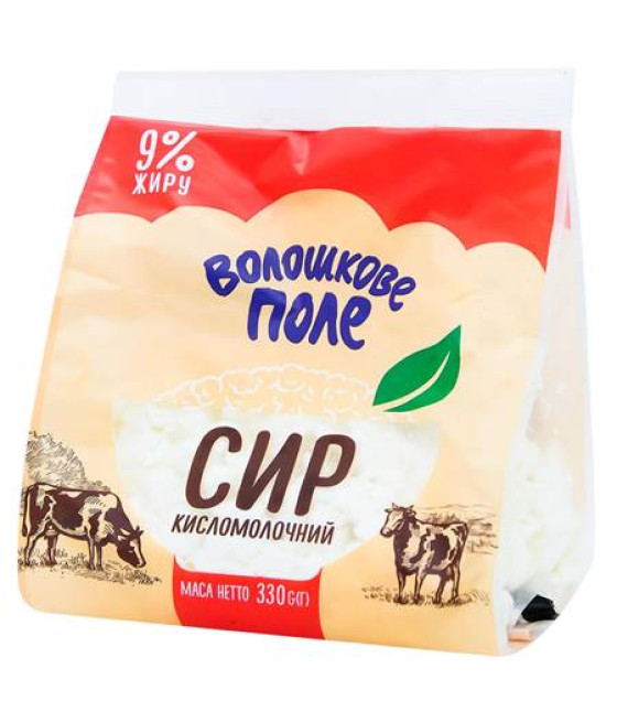 VOLOSHKOVE POLE Cottage Cheese 9% - 330g (best before 06.08.27)