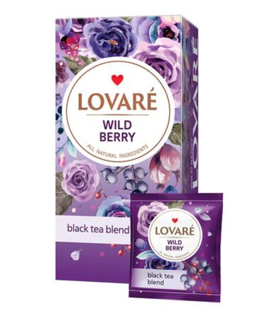 LOVARE "Wild Berries" Black Tea (24 bags x 2g) - 48g (best before 30.08.25)