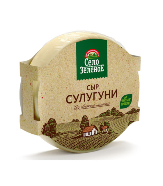 SELO ZELENOE  Suluguni Cheese 40% fat - 300g (best before 25.01.26)