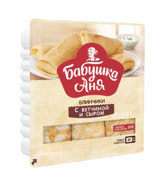 BABUSHKA ANYA Pancakes with Ham & Cheese (6 pcs) - 420g (best before 19.11.26)