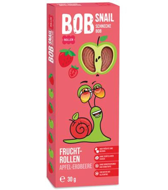 BOB SNAIL Apple-Strawberry Fruit Roll - 30g (best before 08.05.27)