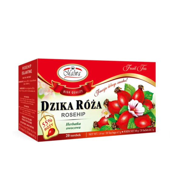 MALWA Herbal Rosehip Tea (20x2g bags) - 40g (best before 30.04.27)