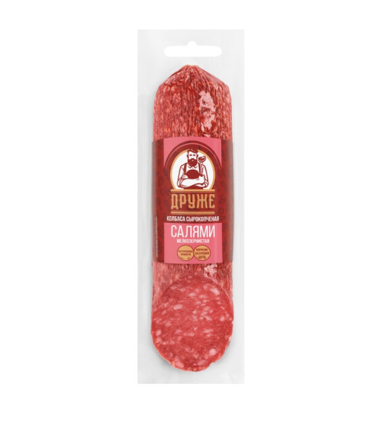 DRUZHE Fine-Grain Salami Dry-Cured Whole Sausage - 250g (best before 01.12.26)