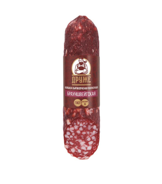 DRUZHE Raw-Smoked Braunshweigskaya Sausage - 200g (best before 03.11.26)