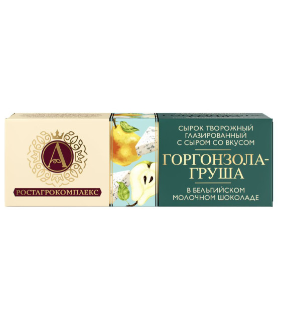 A.ROSTAGRO Glazed Curd Bar Gorgonzola & Pear in Milk Chocolate 24% - 50g (best before 02.09.26)