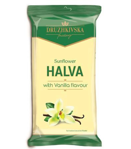 DRUZHKOVSKAYA Sunflower Halva with Vanilla - 350g (best before 02.10.26)