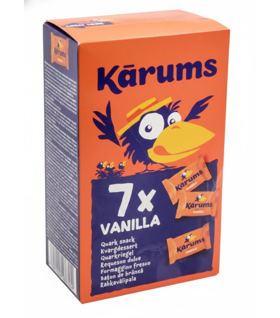 KARUMS Curd Cheese Bar Vanilla (7-Pack) - 315g (7pcs x 45g) (best before 10.01.27)